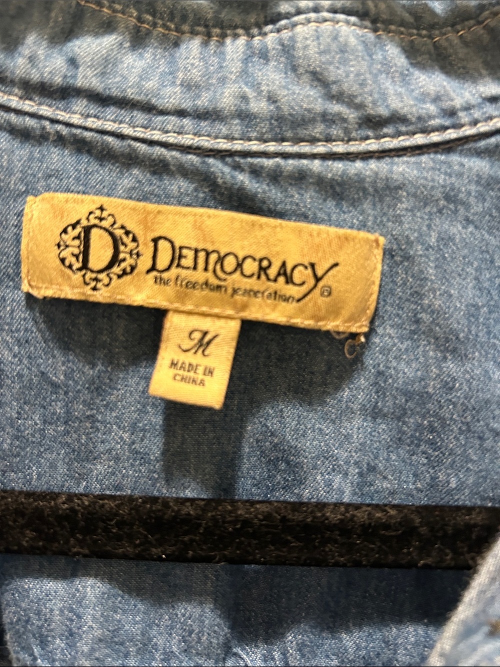 Democracy Blue-to-White Ombre Button-Down Shirt - Picture 2 of 7